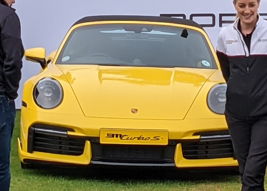 Yellow Porsche 911 Turbo S Cabriolet